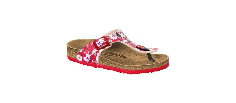 Birkenstock Birko-flor Narrow Gizeh Børn Rød | DK 161ILH